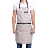 Tablier Homme Cuisine Gris