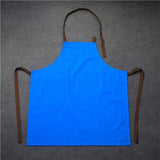 Tablier Personnalisé Logo Bleu et Marron