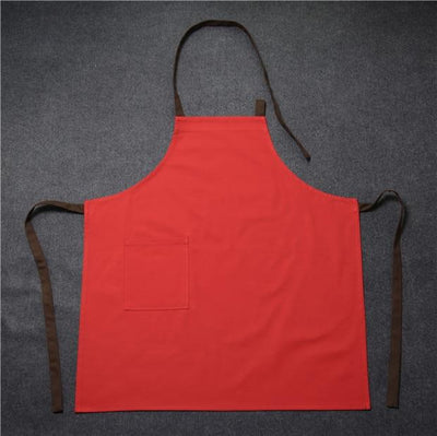 Tablier Personnalisé Logo Rouge et Marron