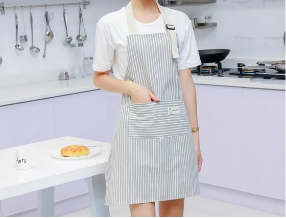Tablier Femme Cuisine Gris