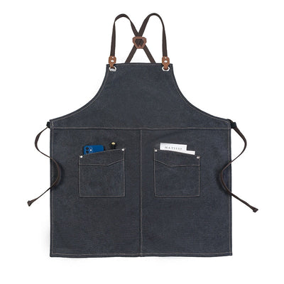 Tablier de Cuisine Homme Personnalisé Noir
