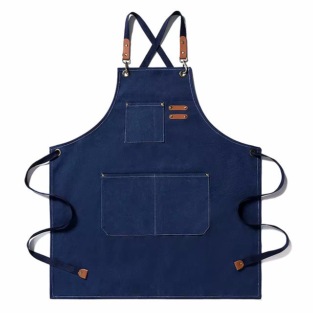 Tablier de Cuisine en Jean 85 x 65 cm, croisé dans le dos