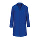 Arbeitskittel Blau, Royalblau, Vorderansicht
