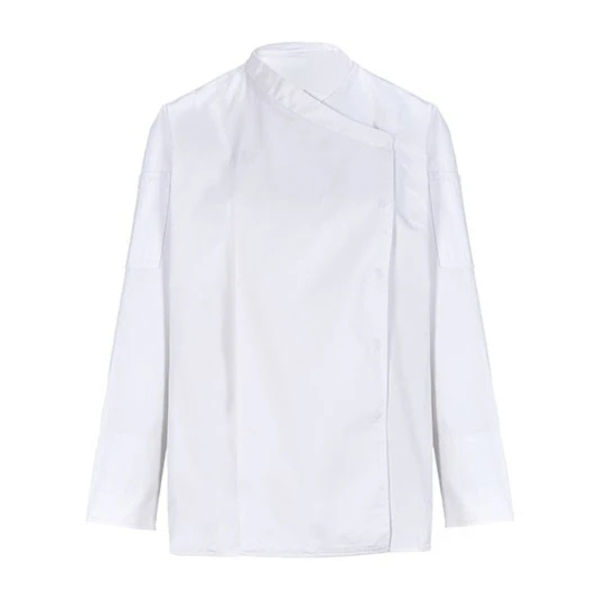 Kochjacke Damen, Weiß, Vorderansicht