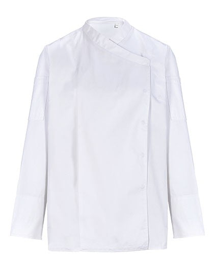 Blouse de cuisine femme, blanc, de face