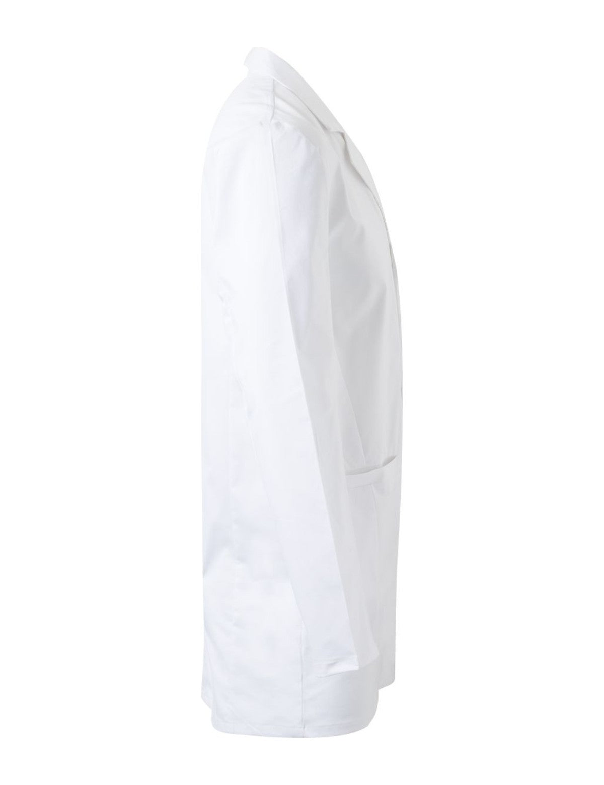 Blouse médecin homme blanche, de profil