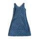 Granny-style sleeveless pinafore, front view