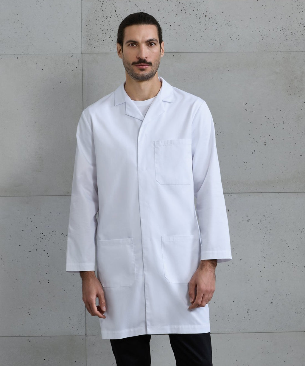 Blouse travaux pratiques blanche, photo portée