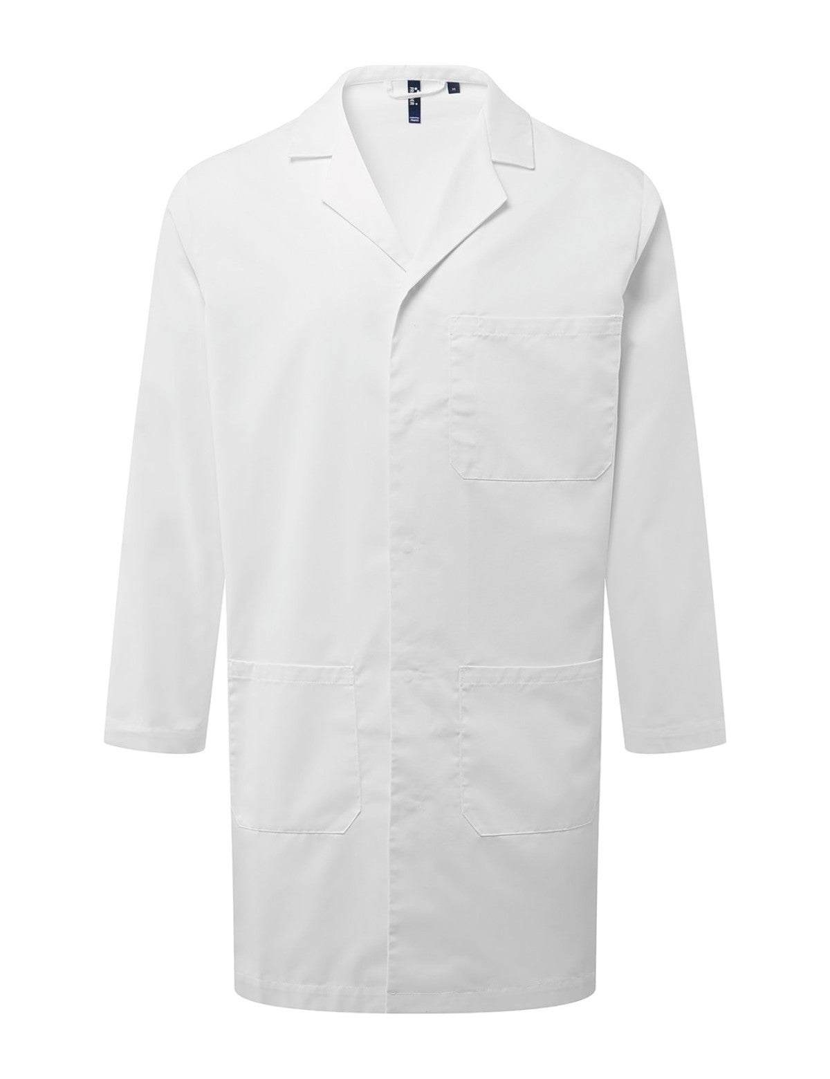 Blouse travaux pratiques blanche, de face