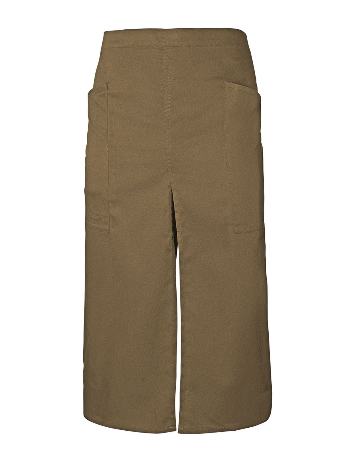 Jupe Tablier, beige, de face