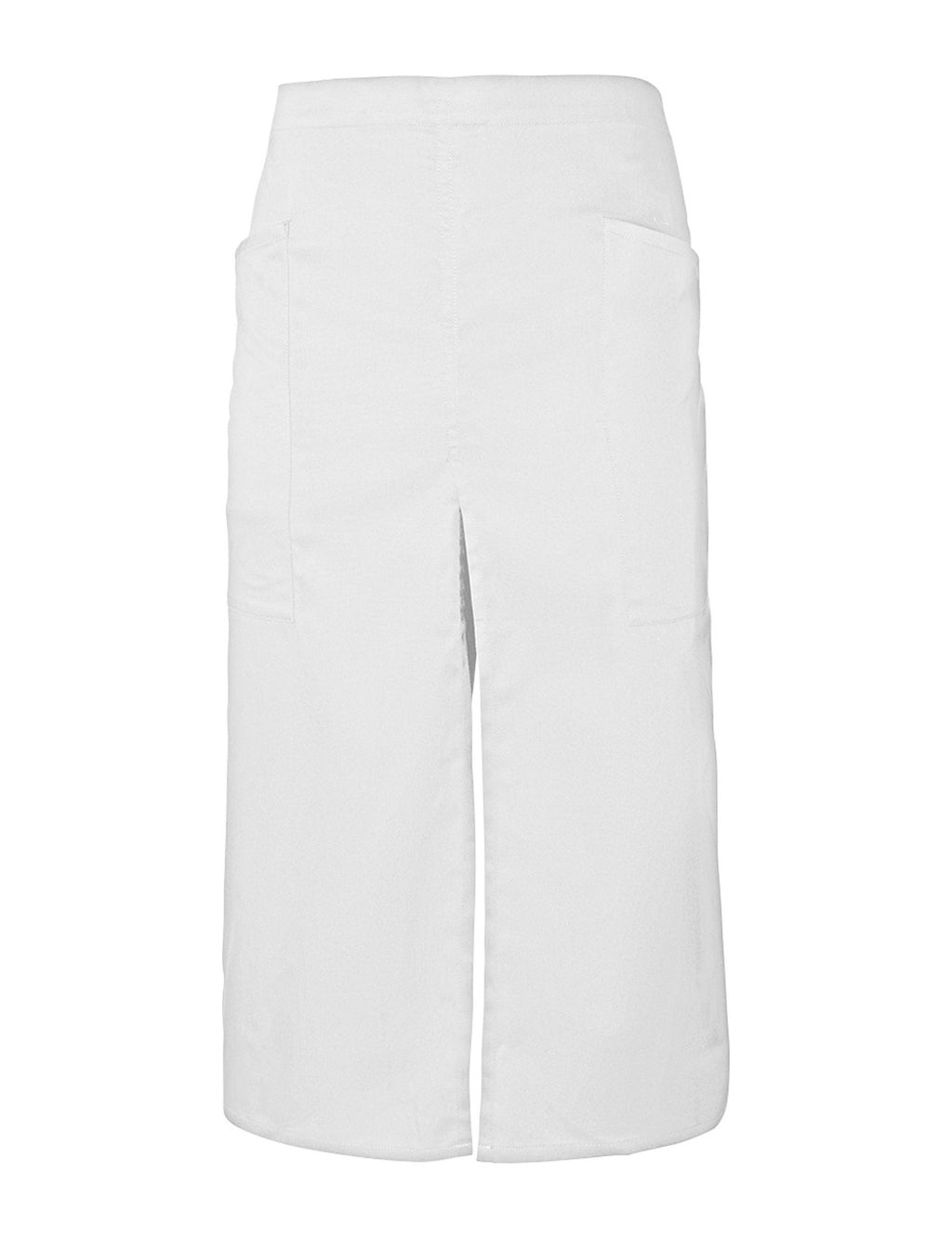 Jupe Tablier, blanc, de face