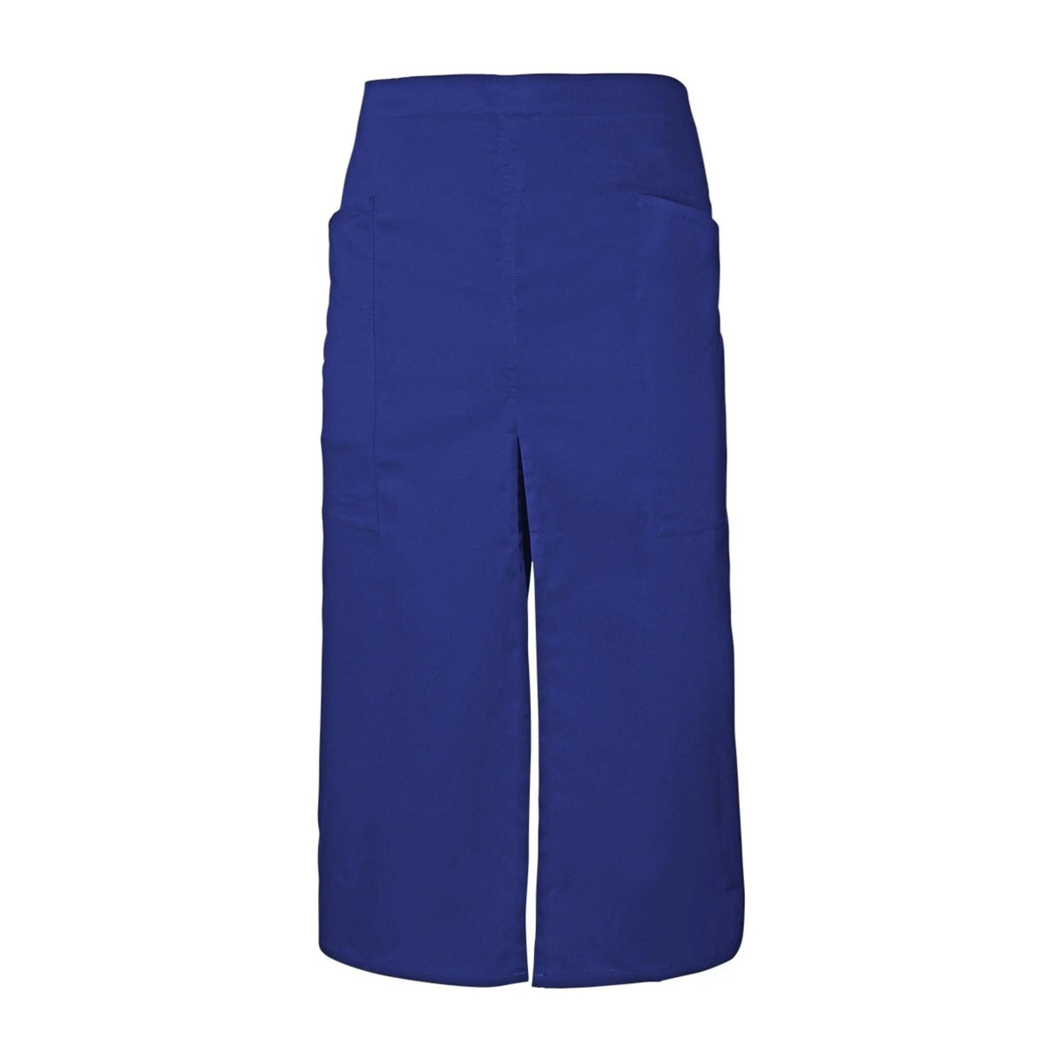 Vorbinder als Schürzenrock, Royalblau, Vorderansicht