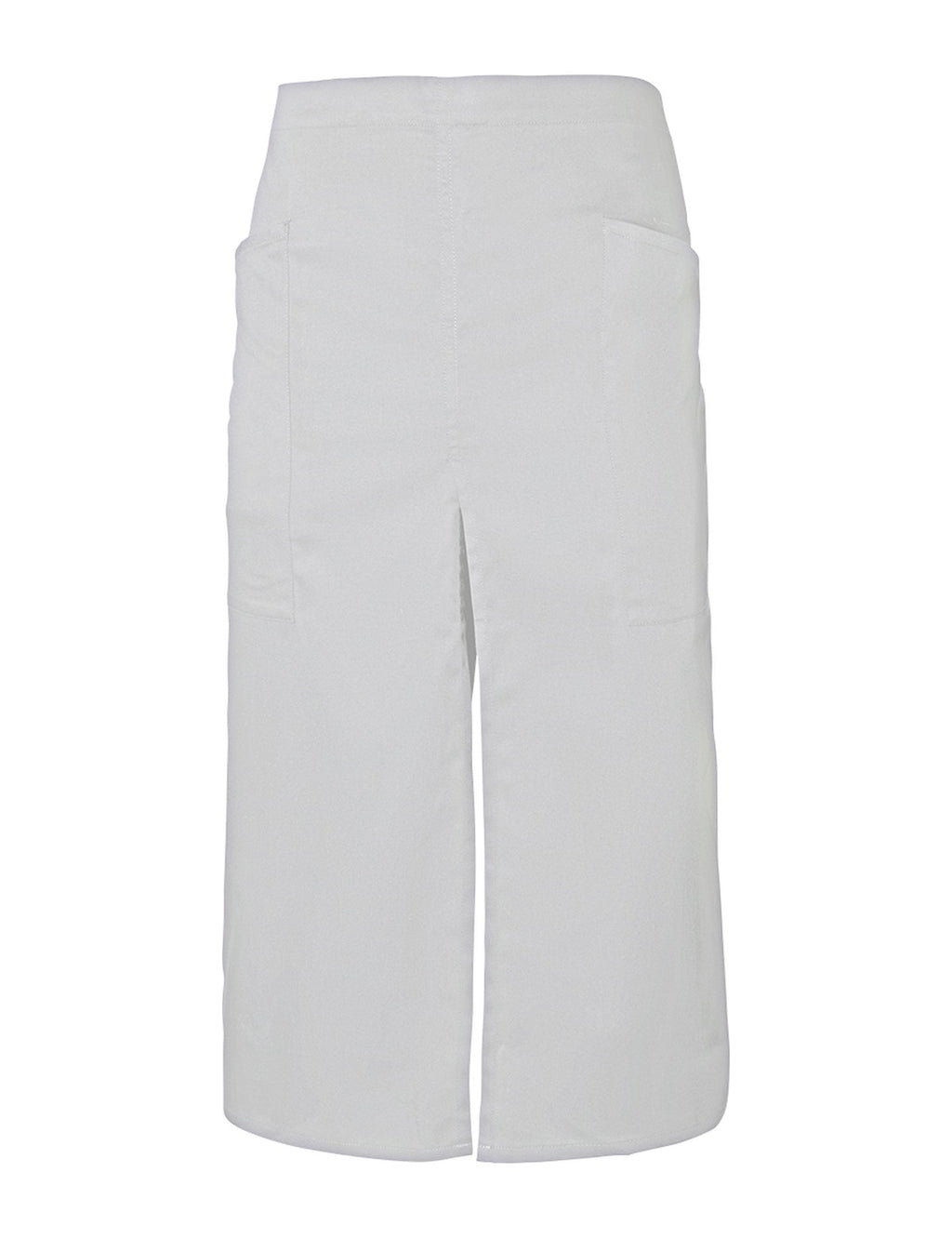 Jupe Tablier, gris clair, de face