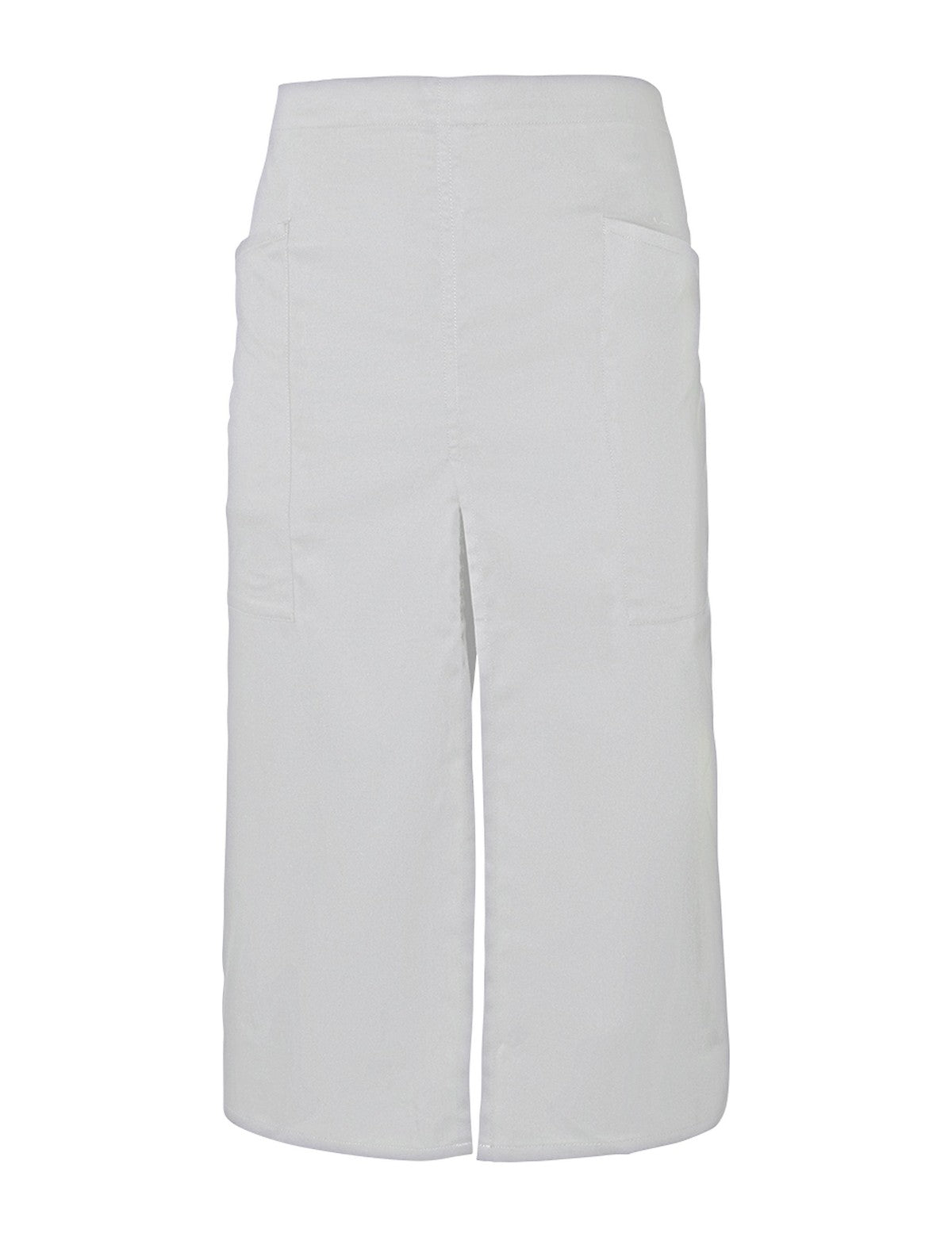 Jupe Tablier, gris clair, de face