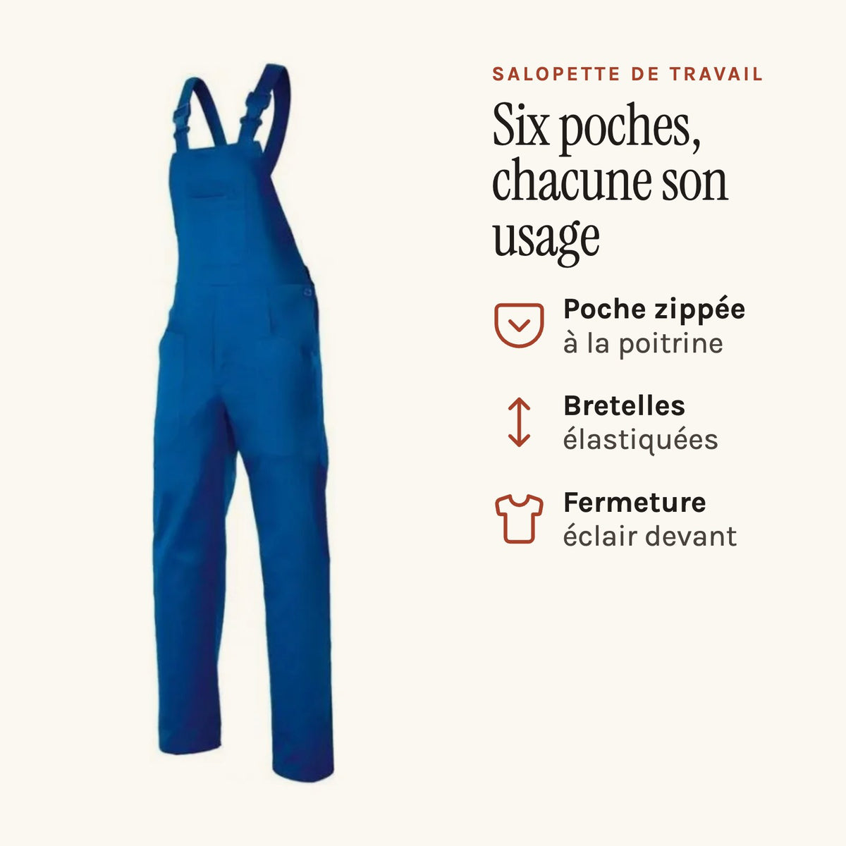 Latzhose Blau, Royalblau