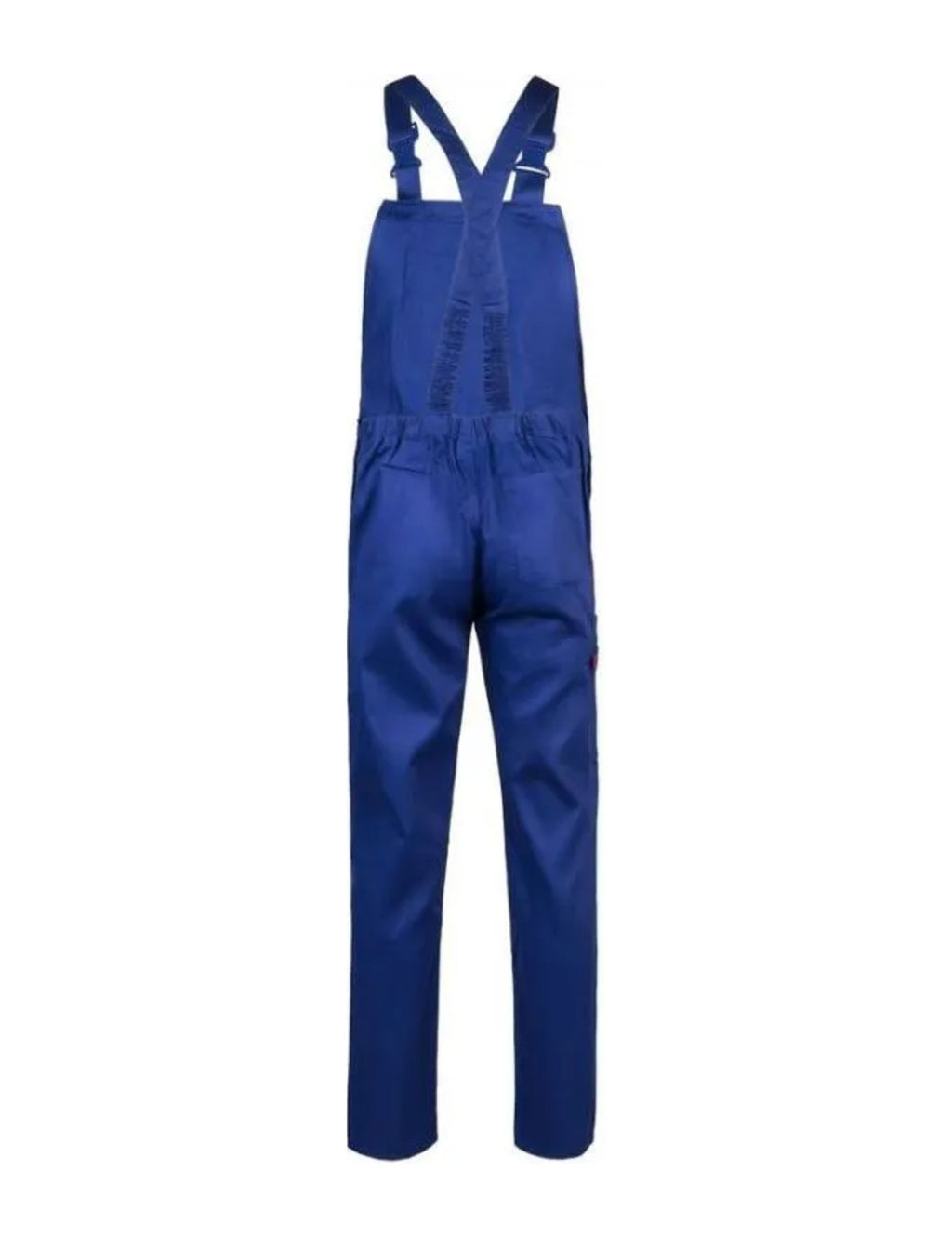 Salopette bleue à six poches, bleu roi, de dos