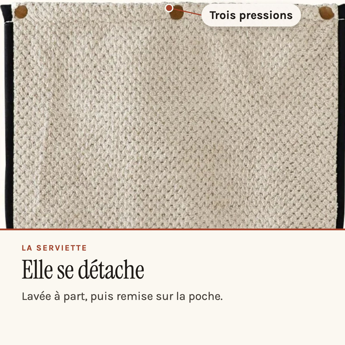 Tablier avec torchon intégré, rayé, à bretelles croisées, serviette éponge à pressions