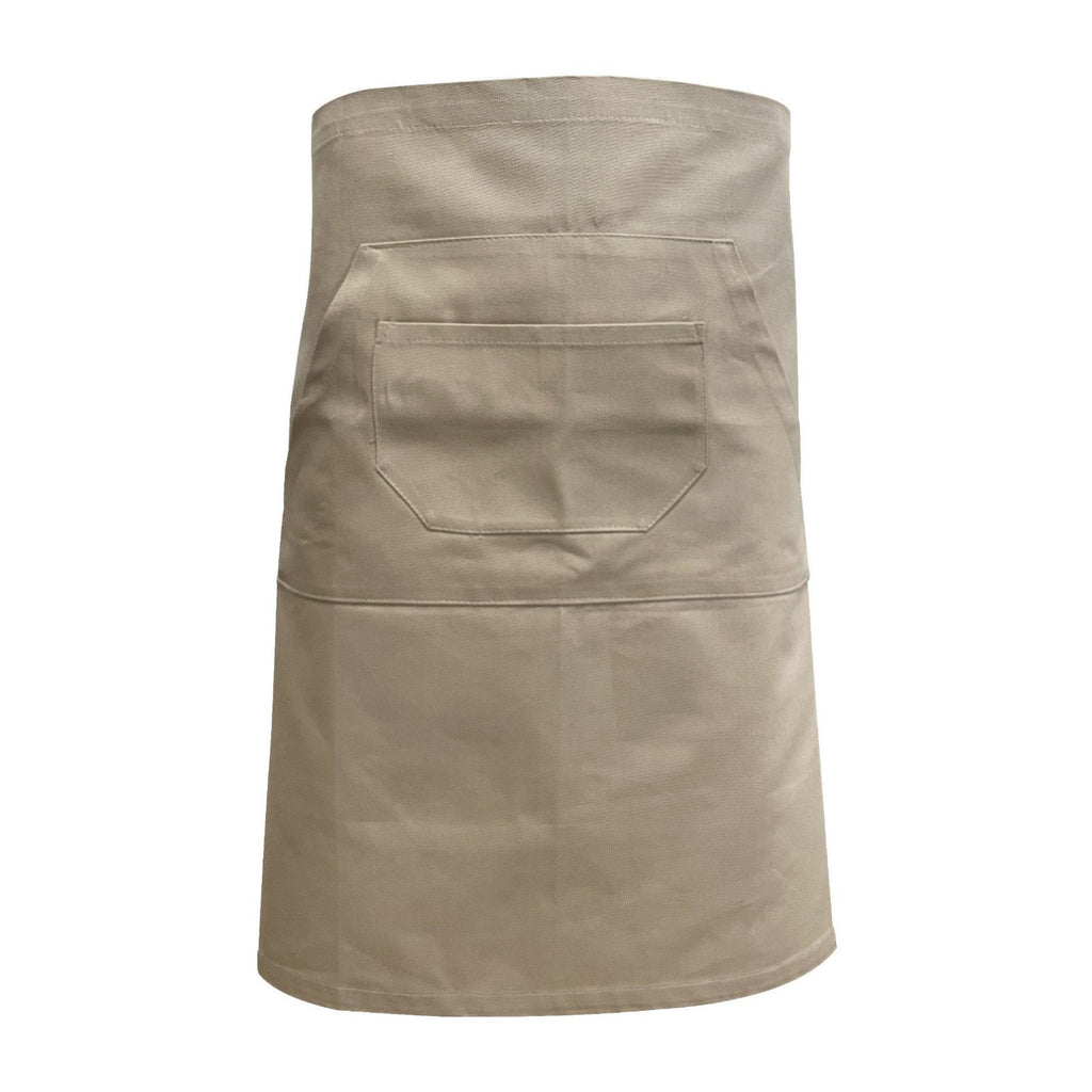 Barkeeper-Schürze, Beige, Vorderansicht