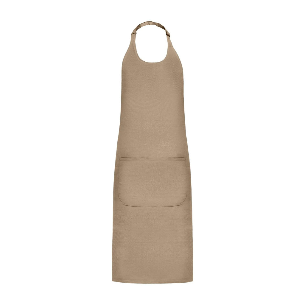 Latzschürze, Beige, Vorderansicht