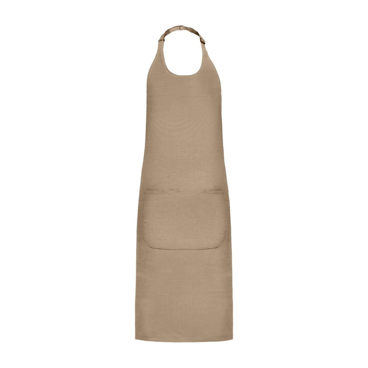 Latzschürze, Beige, Vorderansicht