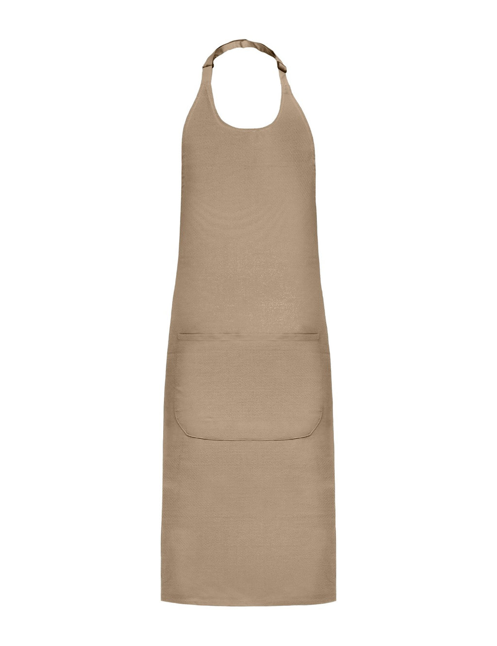 Tablier à Bavette, beige, de face