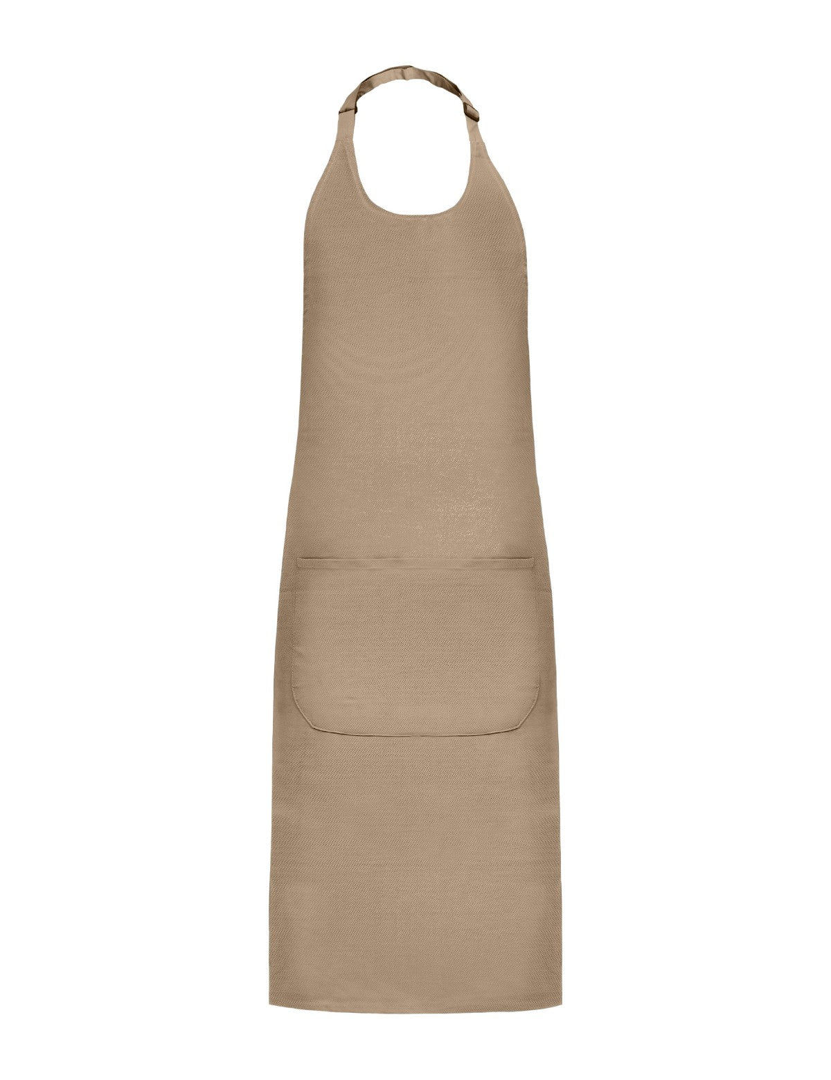 Tablier à Bavette, beige, de face