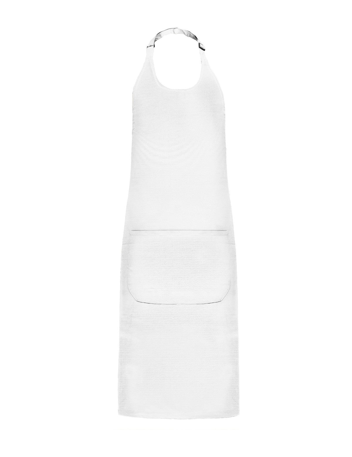 Tablier à Bavette, blanc, de face