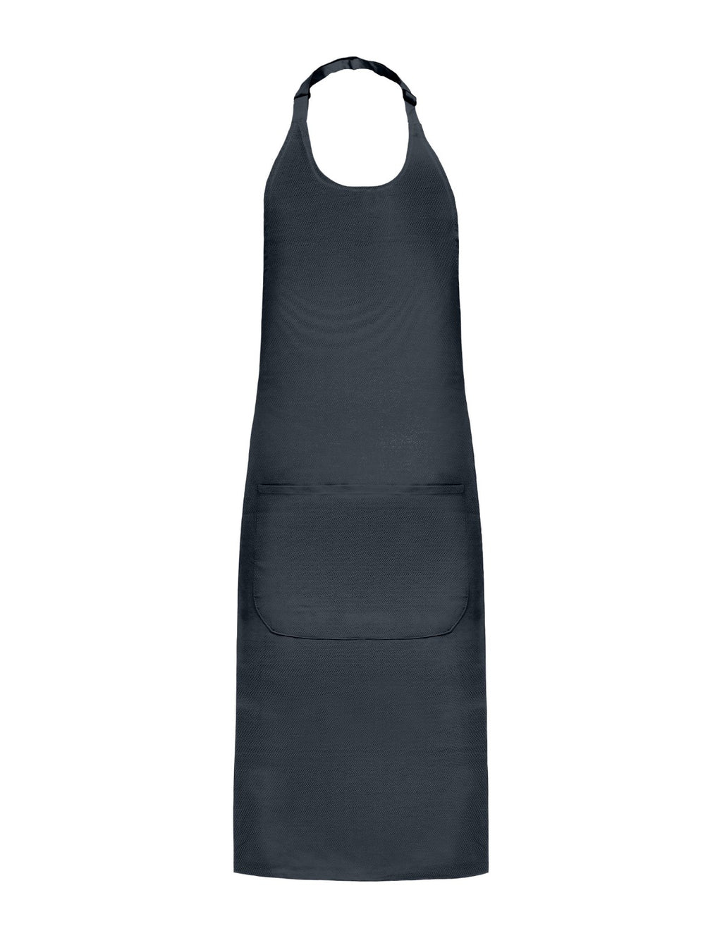 Tablier à Bavette, gris foncé, de face