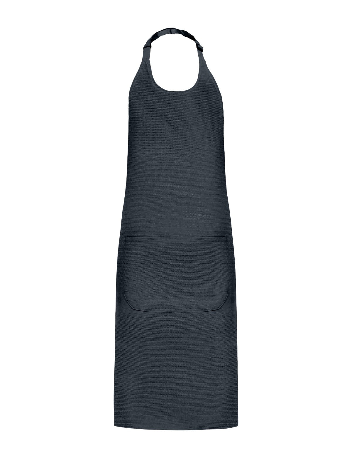 Tablier à Bavette, gris foncé, de face