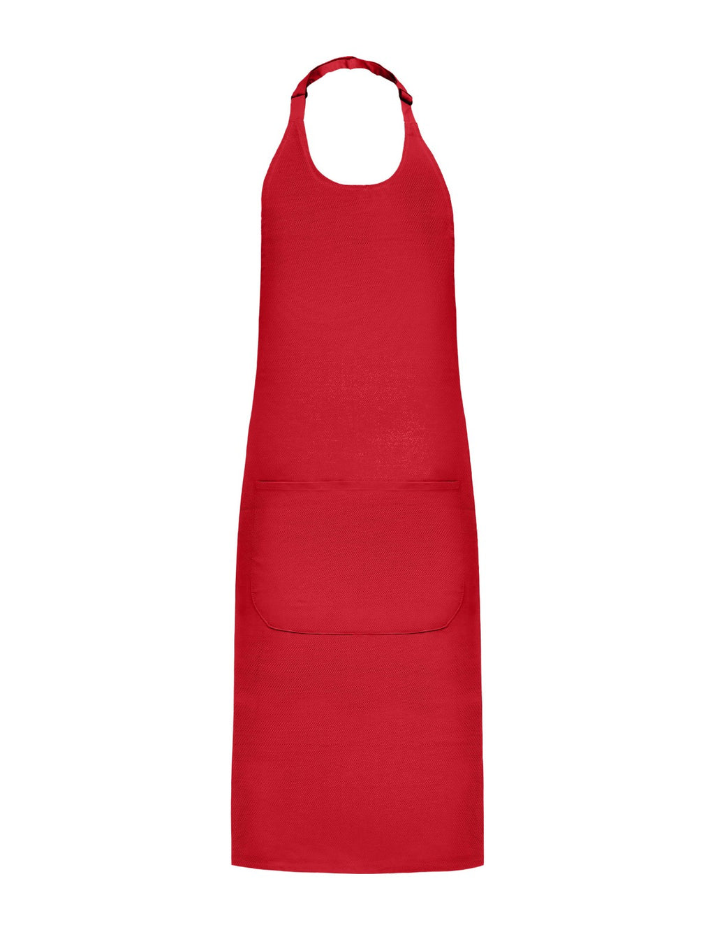 Tablier à Bavette, rouge, de face