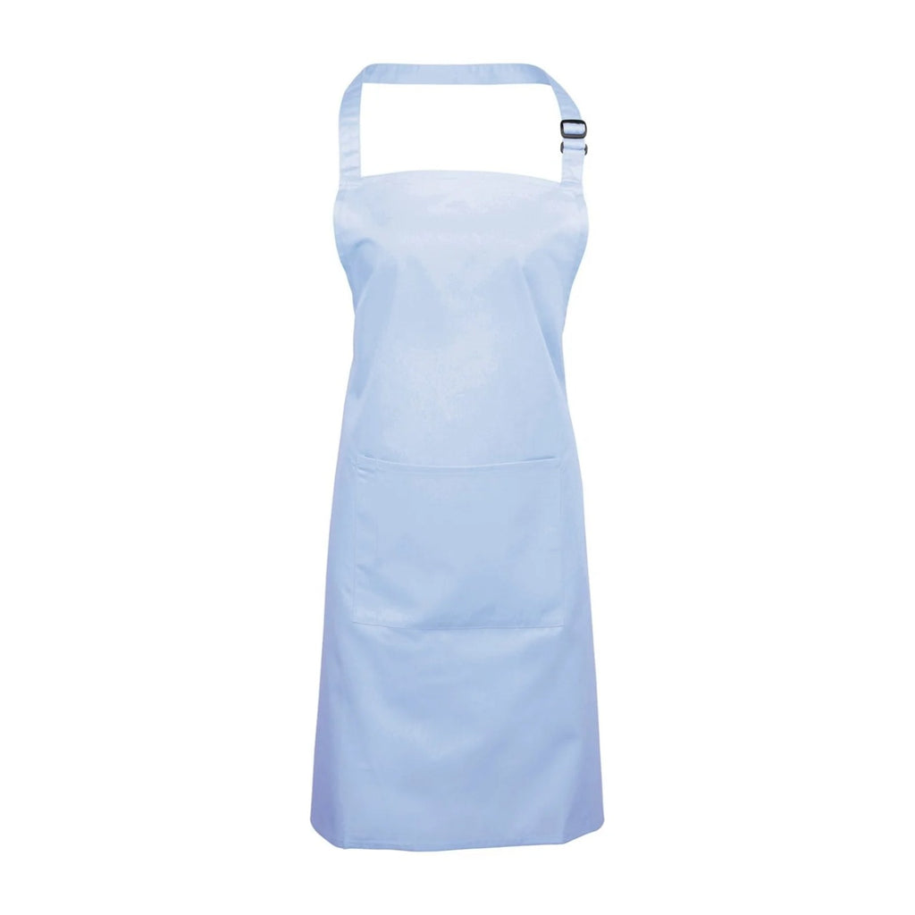 Kochschürze Blau, Himmelblau, Vorderansicht