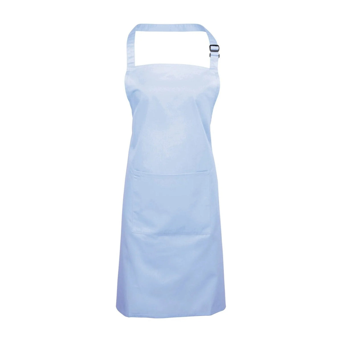 Kochschürze Blau, Himmelblau, Vorderansicht