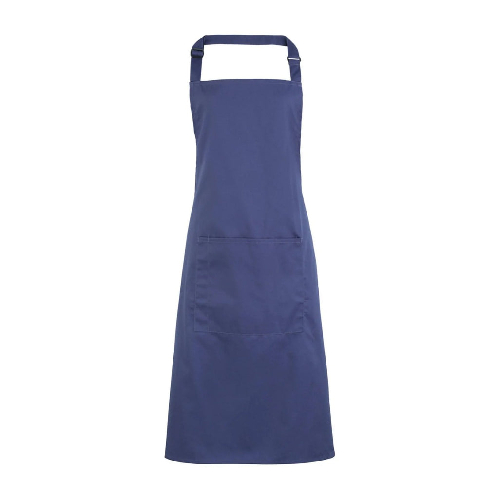 Kochschürze Blau, Ozeanblau, Vorderansicht