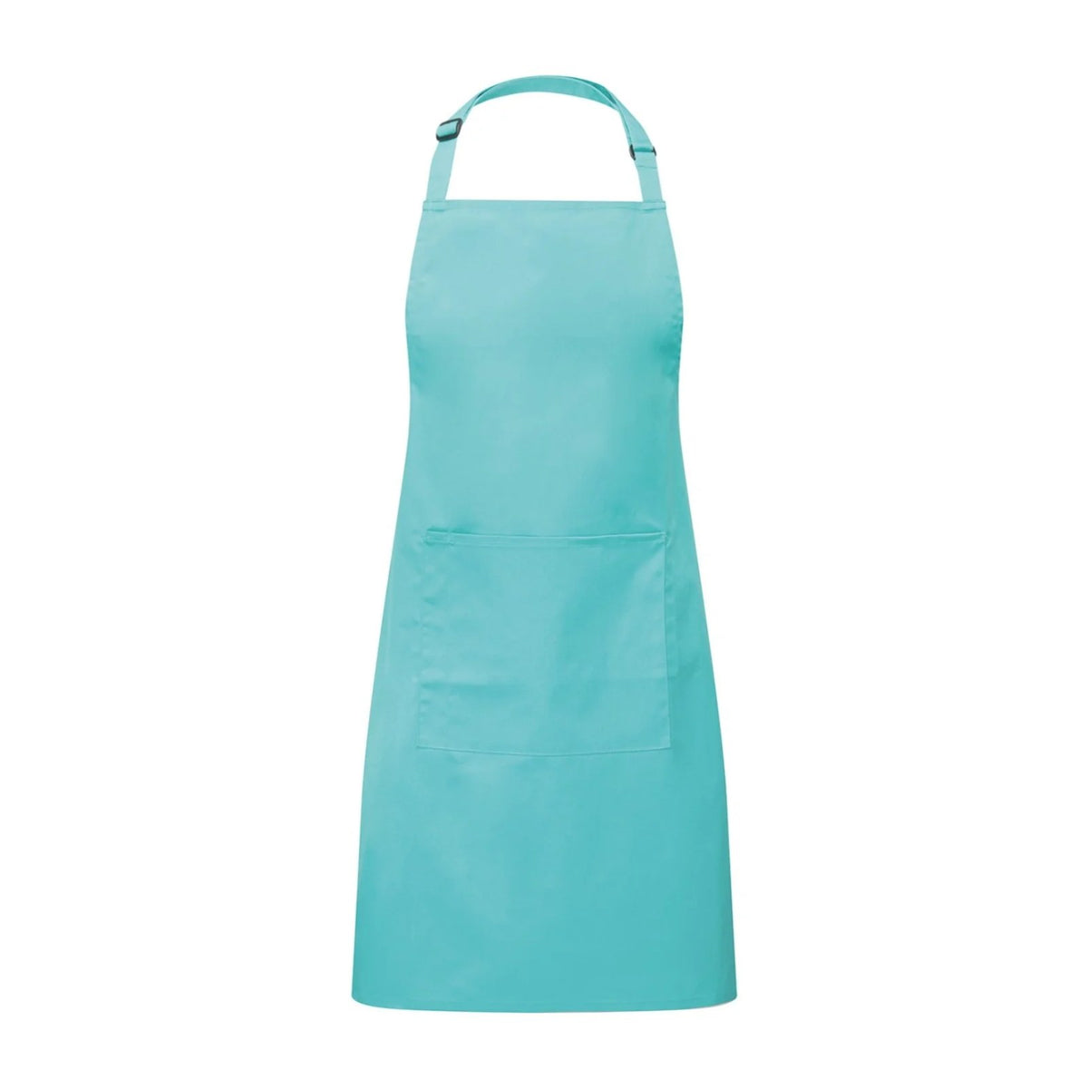 Kochschürze Blau, Blassblau, Vorderansicht