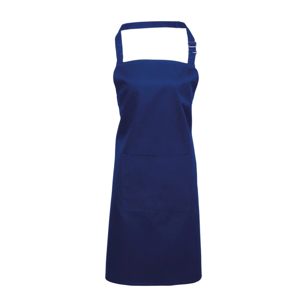 Kochschürze Blau, Royalblau, Vorderansicht