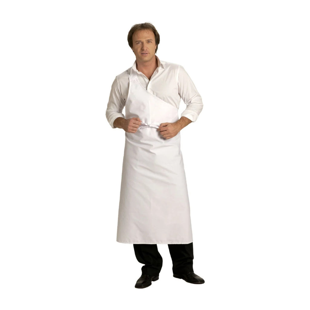 Metzgerschürze, Weiß, Vorderansicht