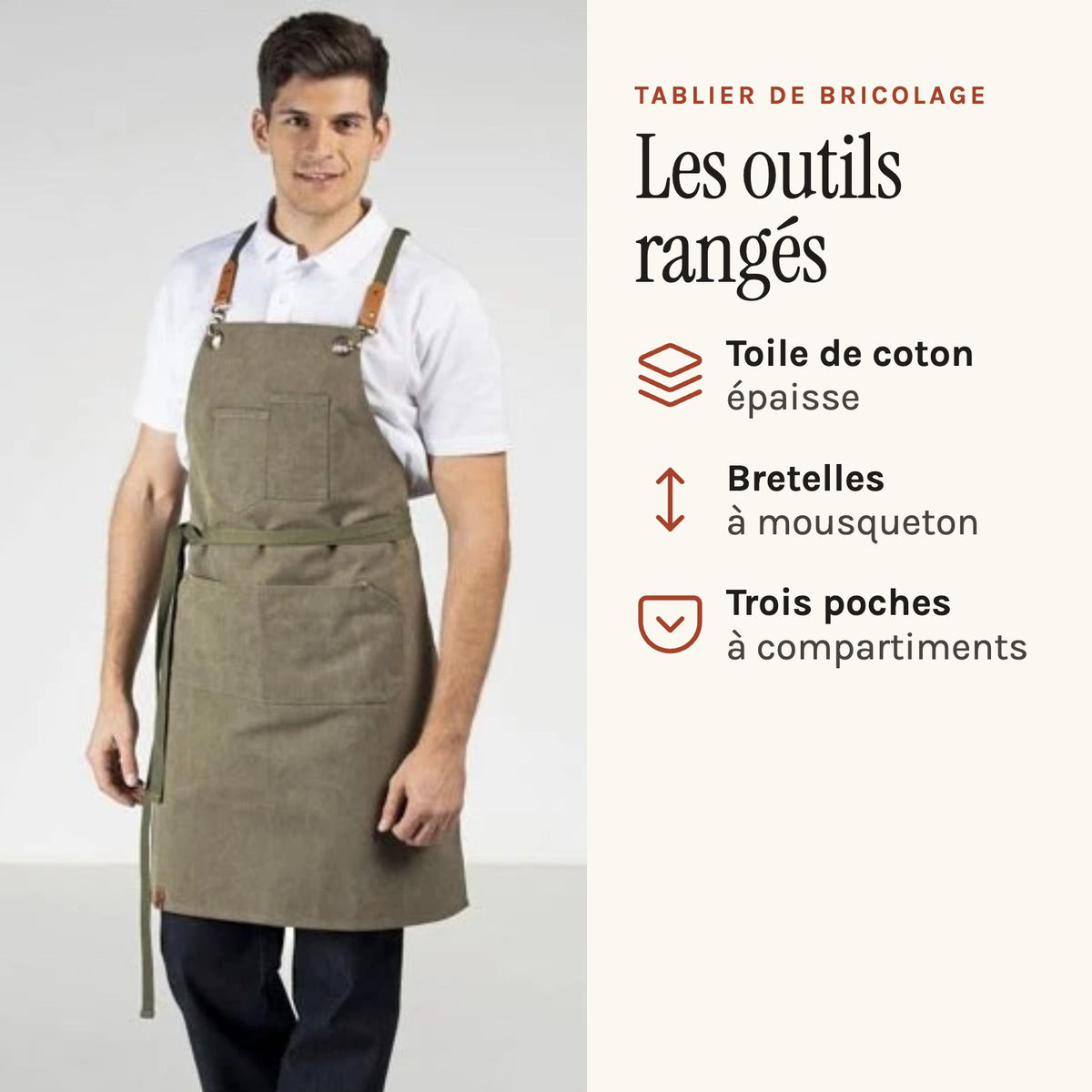 Tablier de Bricolage, porté en situation
