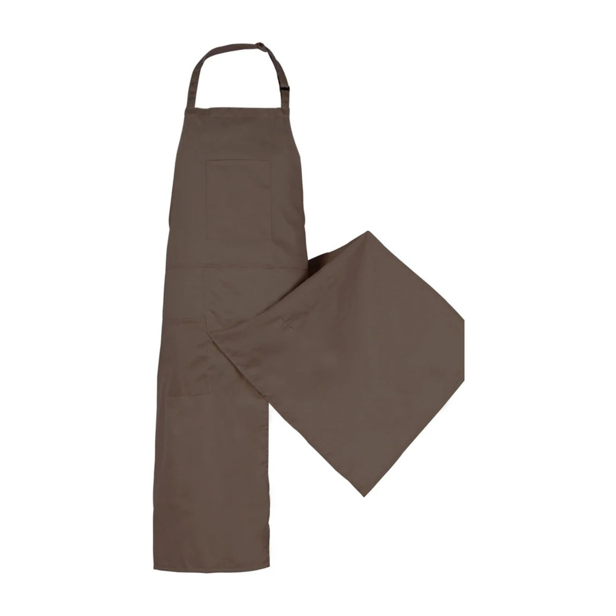 Tablier céramiste réglable, six teintes au choix, marron, à plat