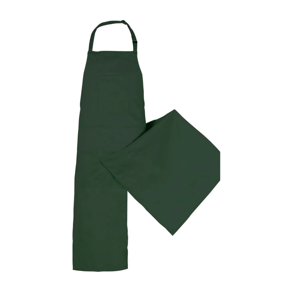 Tablier céramiste réglable, six teintes au choix, vert, à plat