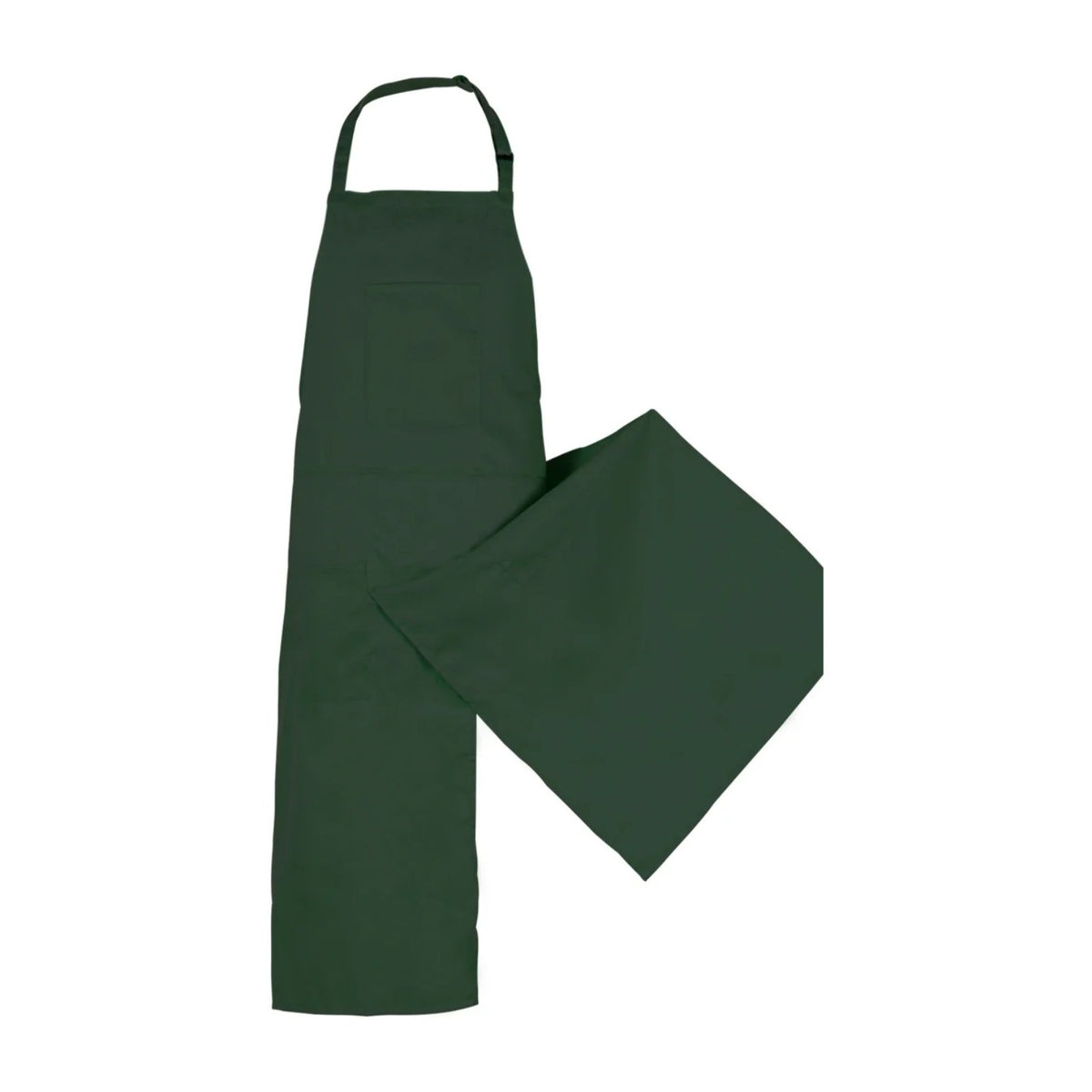 Tablier céramiste réglable, six teintes au choix, vert, à plat