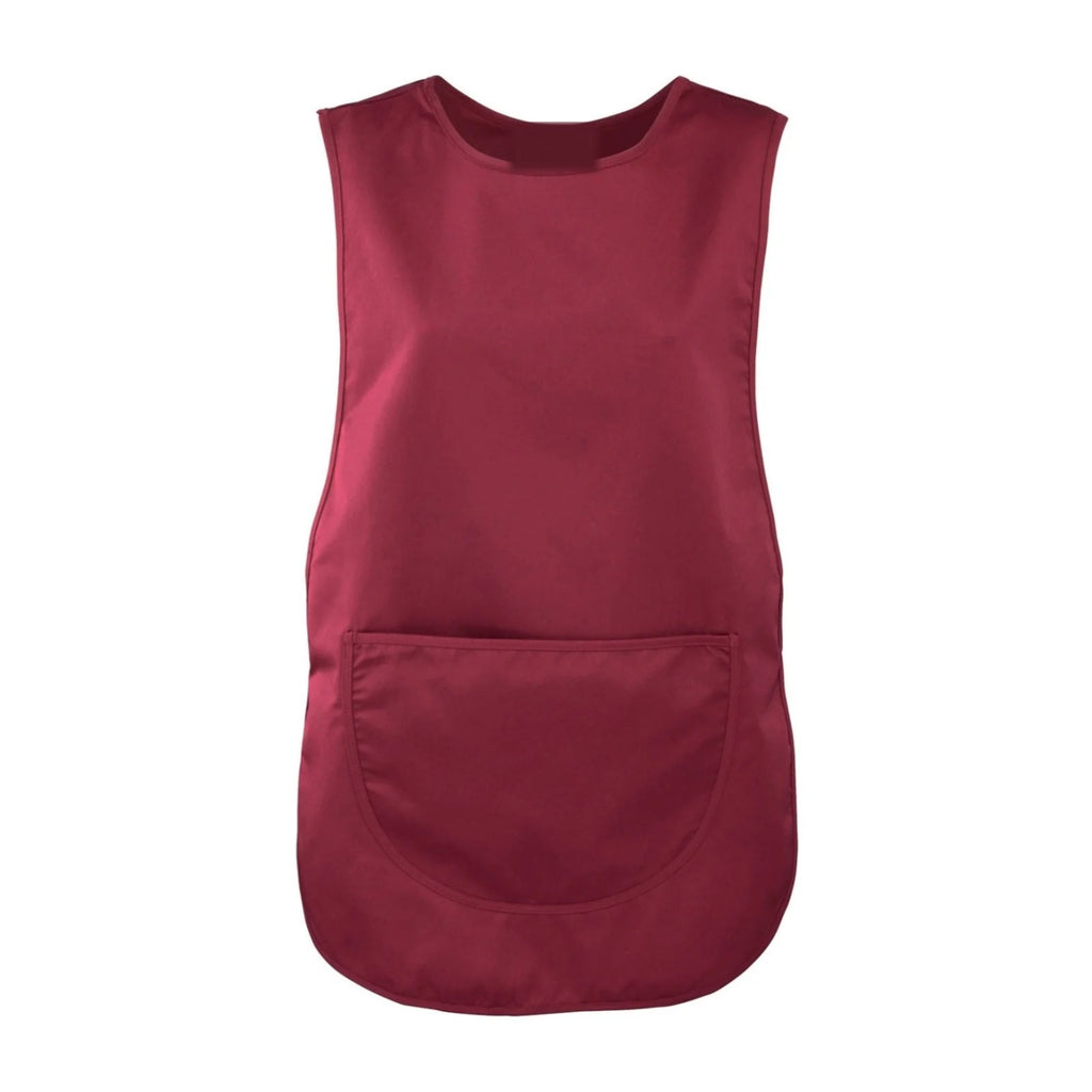 Tablier Chasuble, coloris bordeaux, sur fond blanc