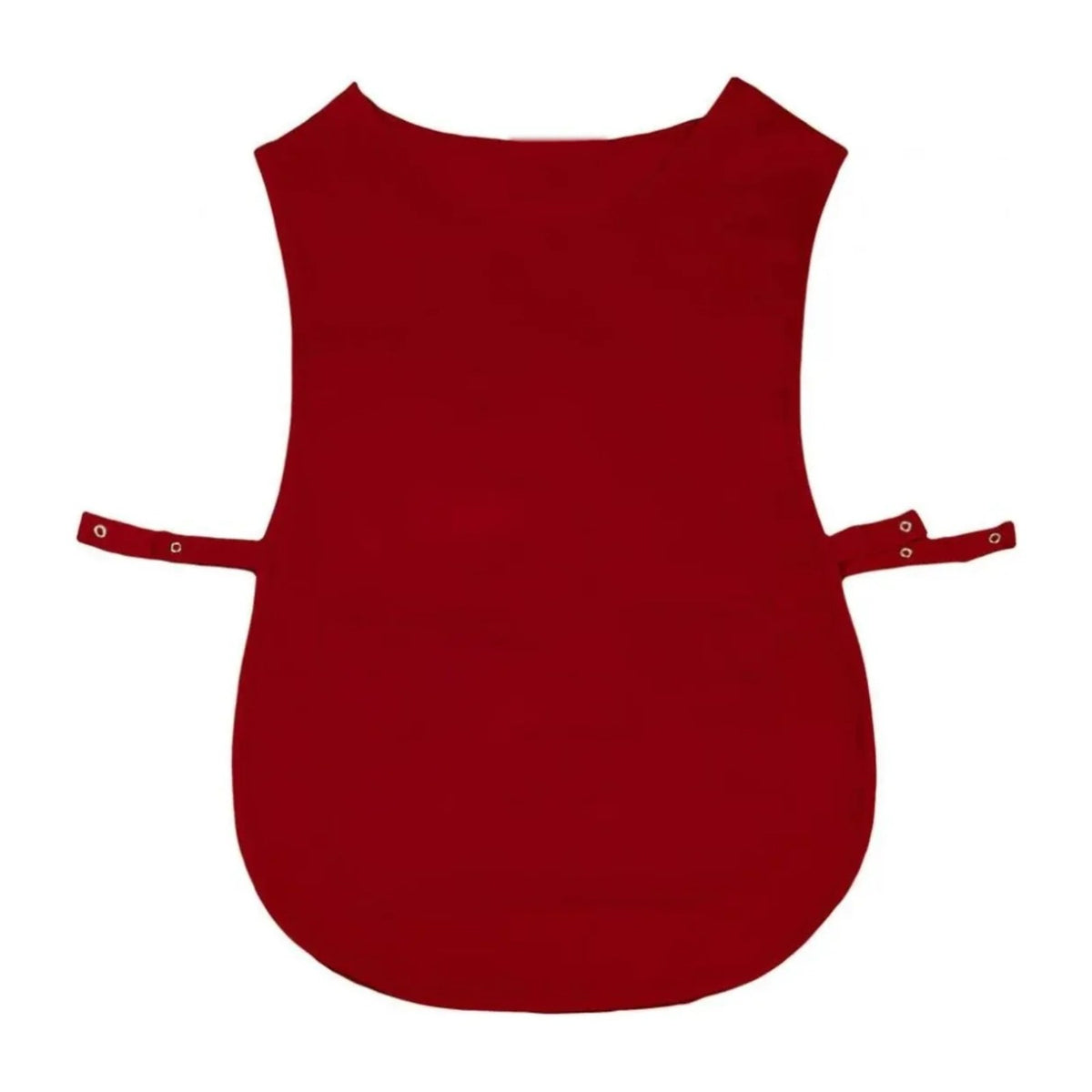 Tablier Chasuble Femme, coloris rouge, sur fond blanc