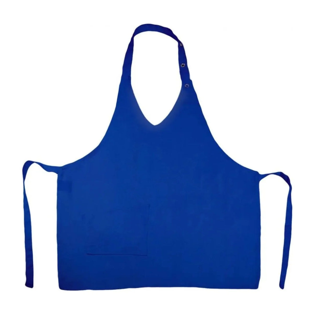 Friseurschürze für Friseurinnen, Royalblau, Vorderansicht