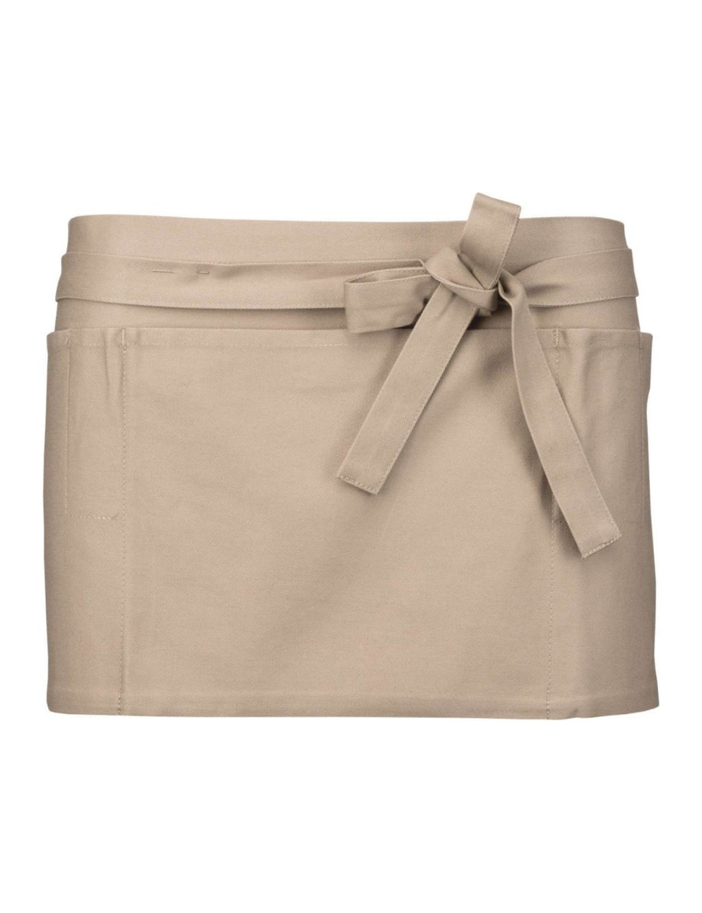 Tablier Court, beige, de face