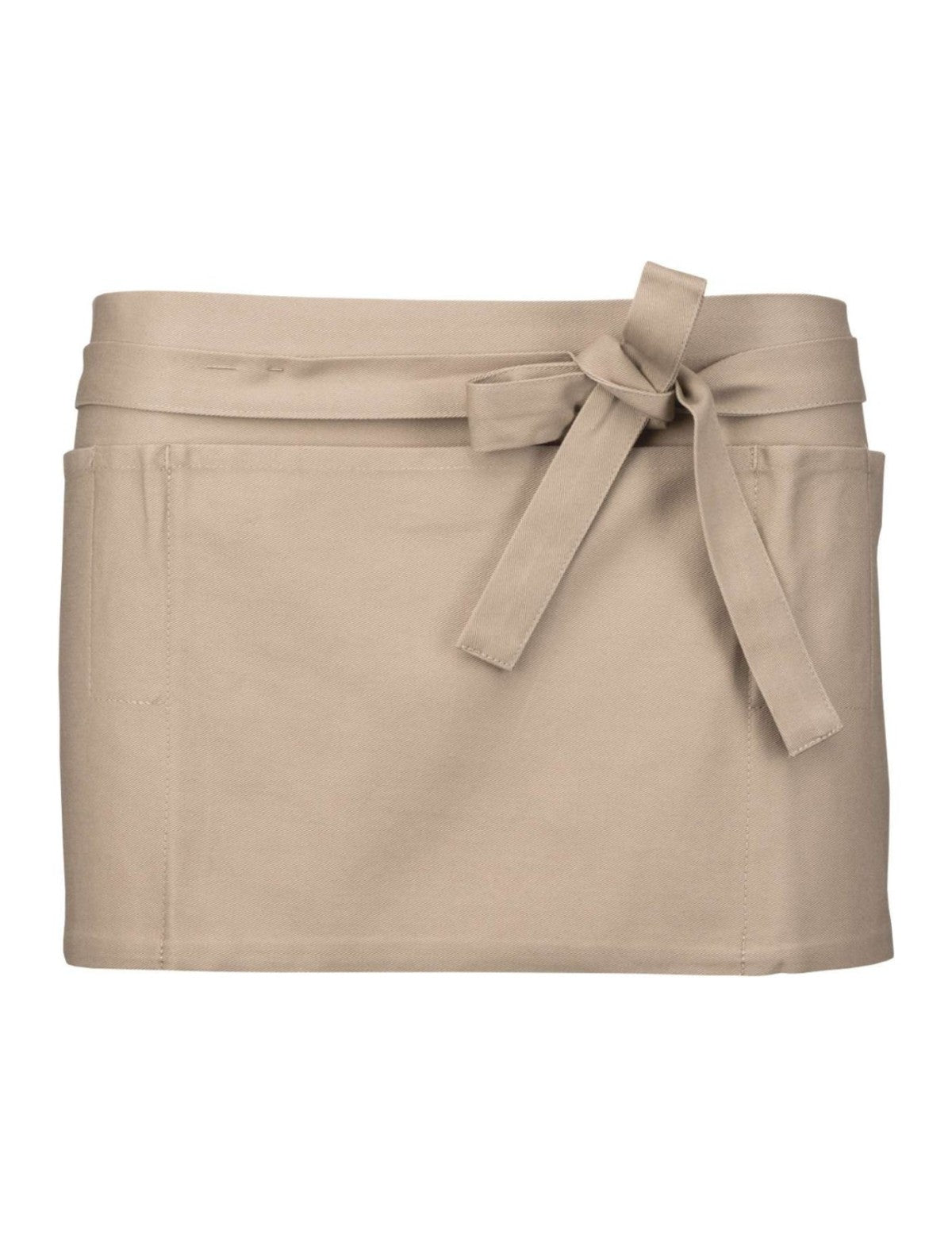 Tablier Court, beige, de face