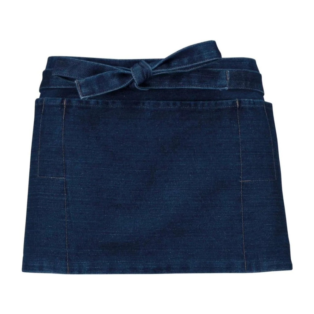 Kurze Kellnerschürze, Denim, Vorderansicht