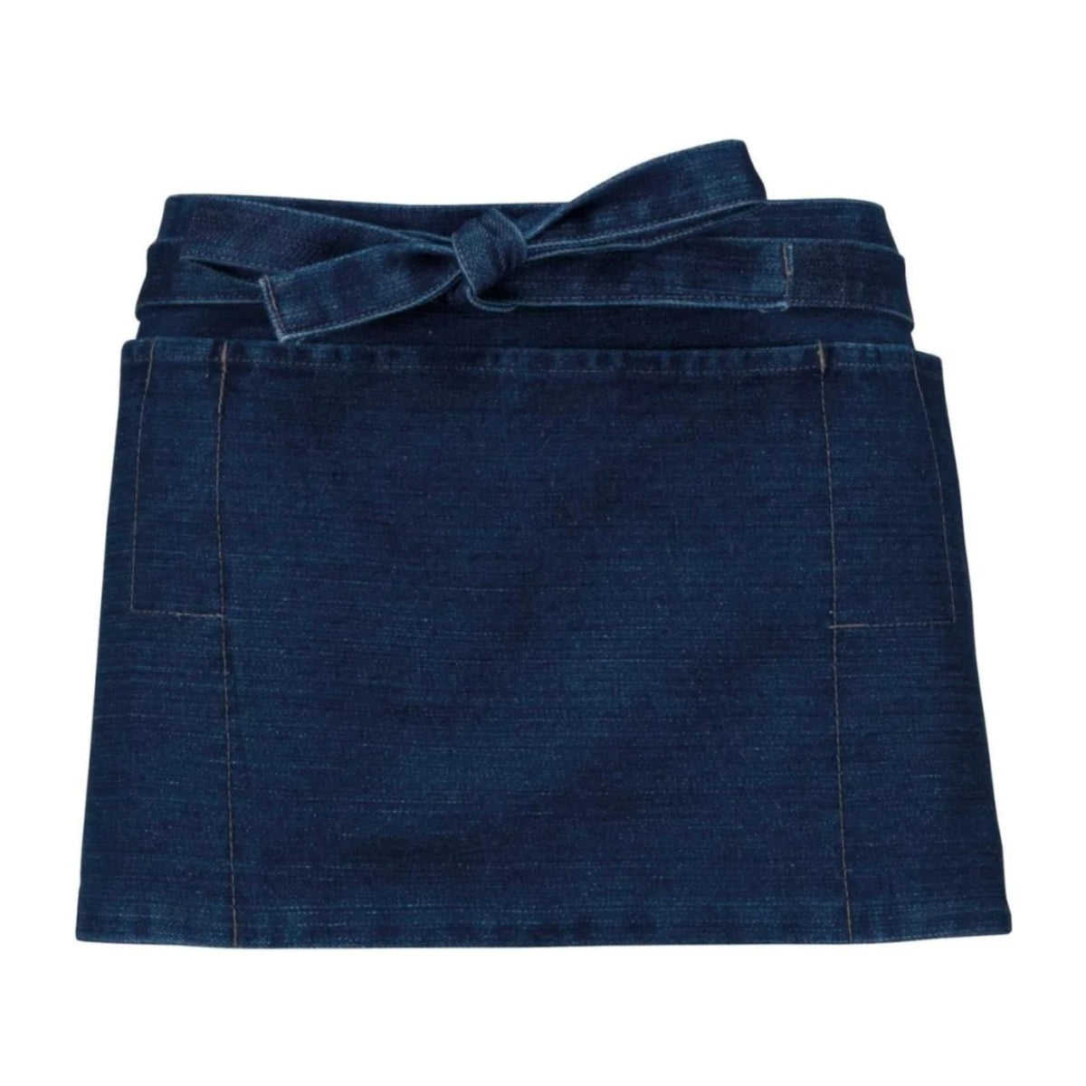 Kurze Kellnerschürze, Denim, Vorderansicht