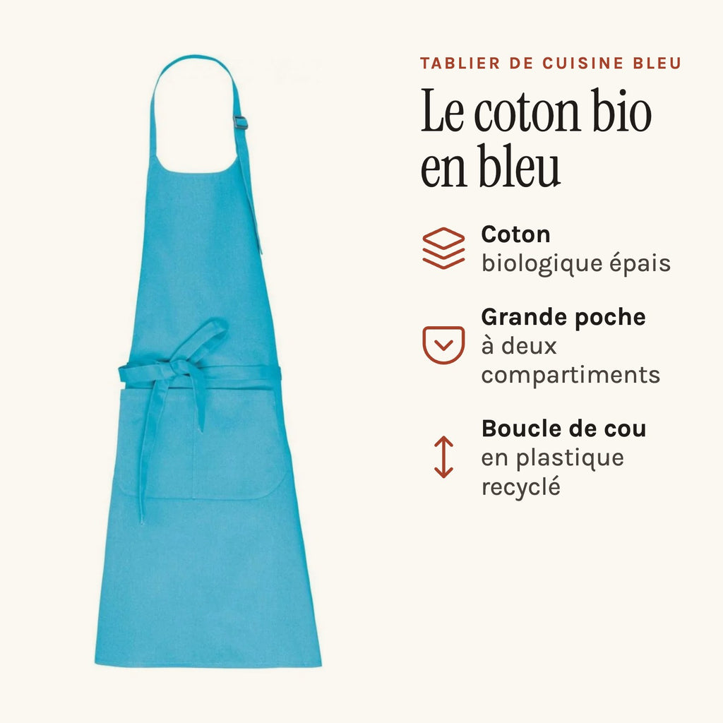 Kochschürze Blau, Gesamtansicht