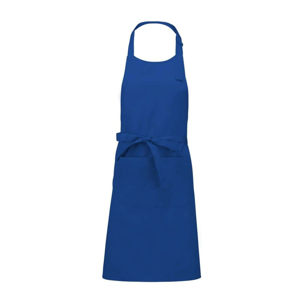 Kochschürze Traditionell, Royalblau, Vorderansicht