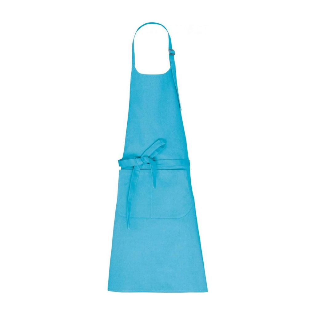 Kochschürze Blau, Türkis, Vorderansicht